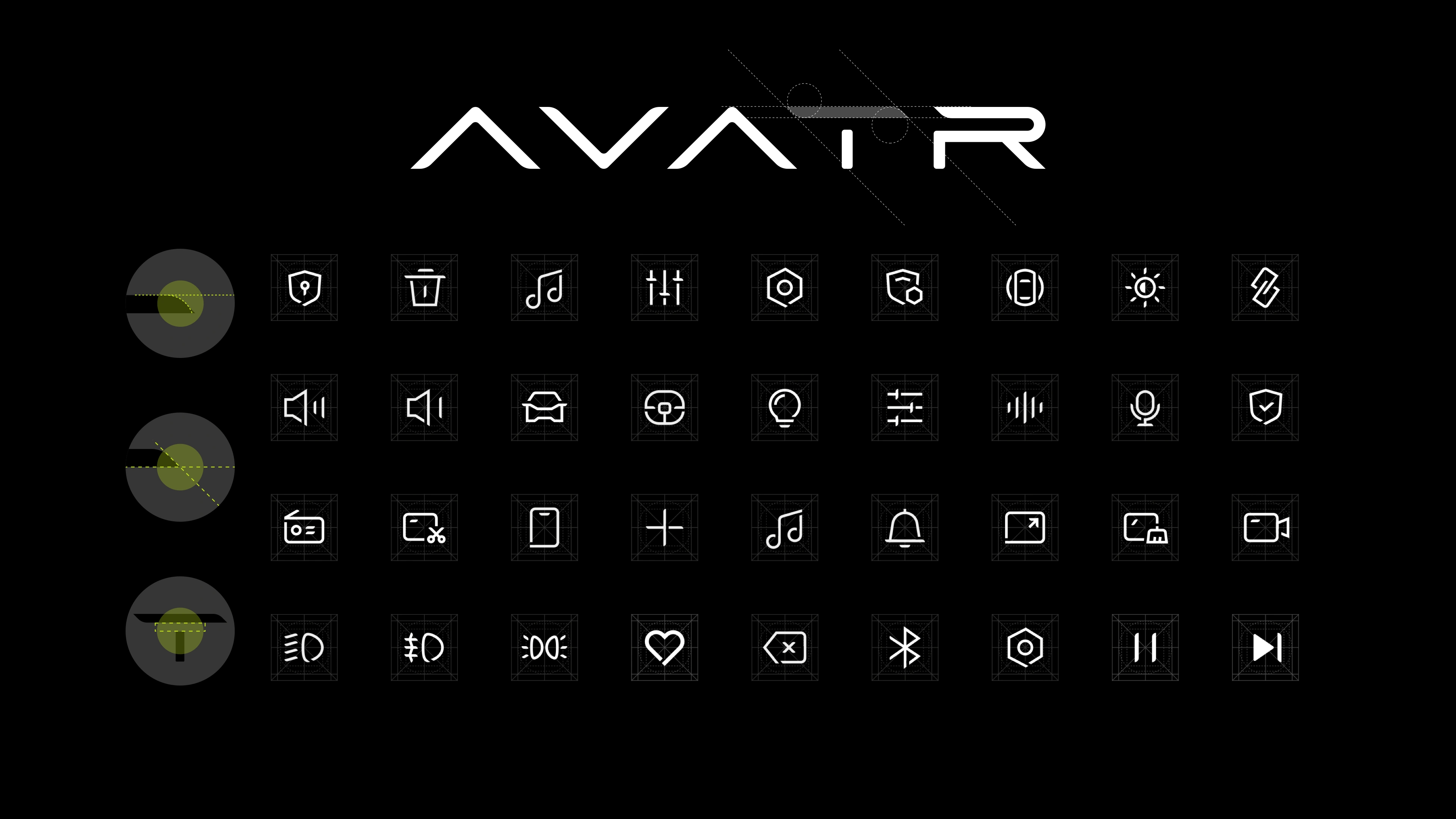 Avatr OS icon and component system